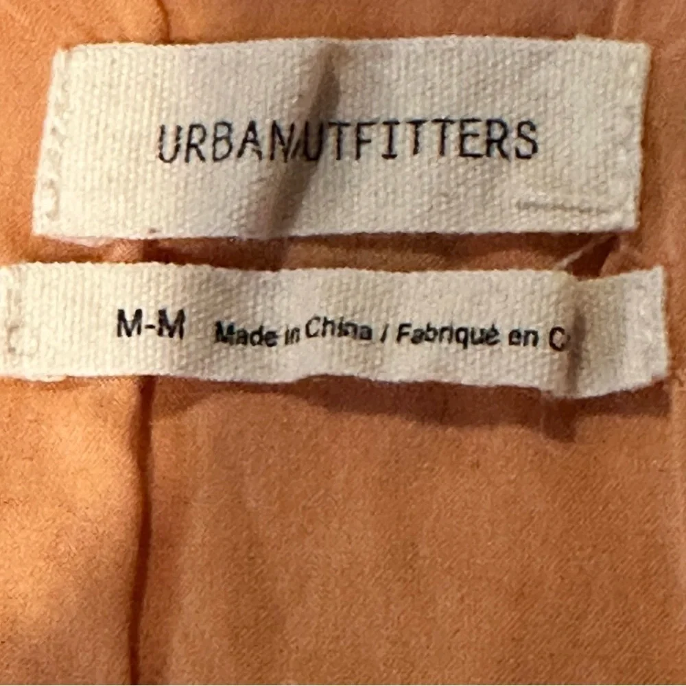 Urban Outfitters Pink, Orange, and White Floral Linen Lined Mini Skirt Medium - Picture 7 of 10